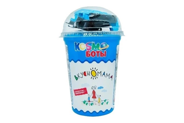 Кукурузные шарики с игрушкой для мальчика Kosmoботы