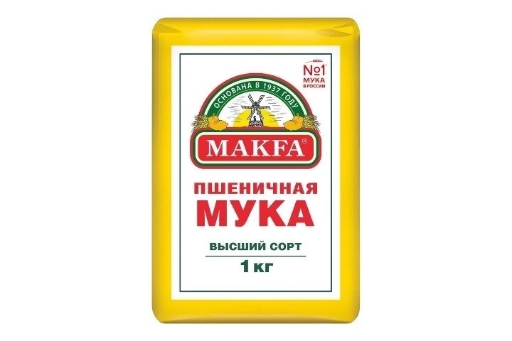 Мука пшеничная в/с Макфа 1 кг