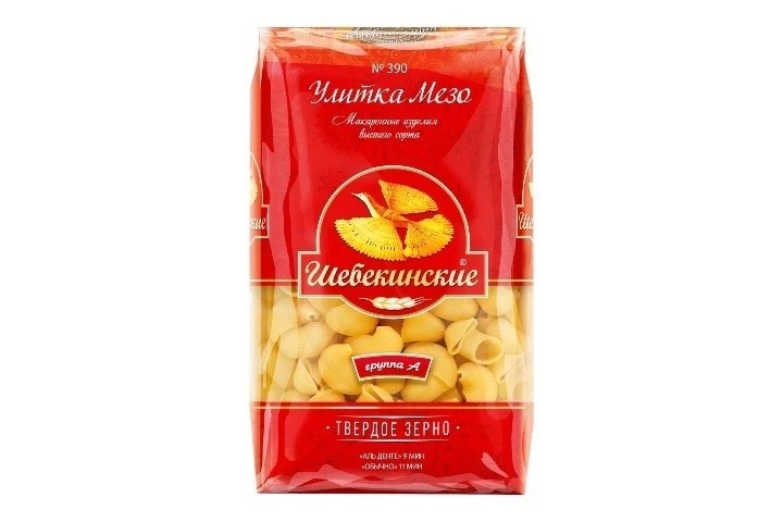 Макароны улитка Мезо №390 Шебекинские 450 г