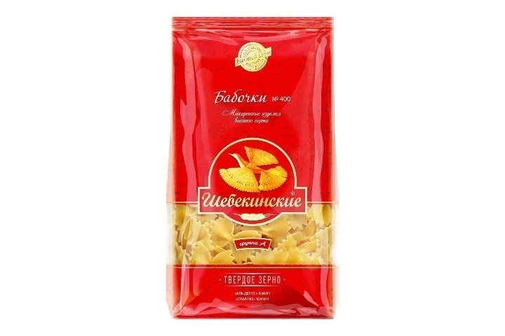 Макароны бабочки №400 Шебекинские 350 г