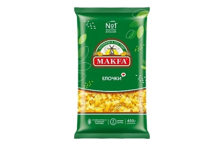 Макароны Елочки Макфа в/с 450 г