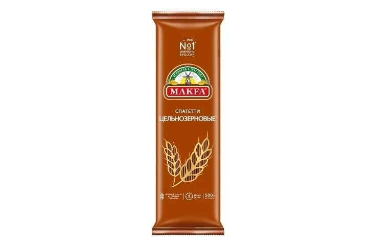Макароны Цельнозерновые спагетти Макфа 500 г