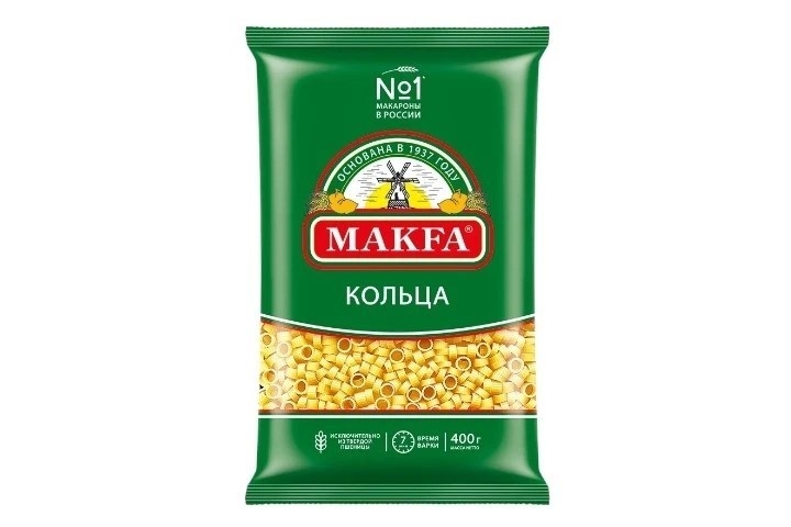Макароны Кольца Макфа в/с 400 г
