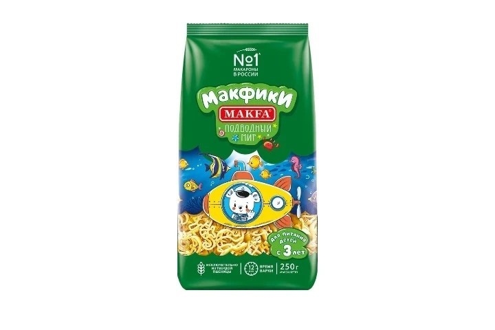 Макароны Подводный мир Макфа 250 г