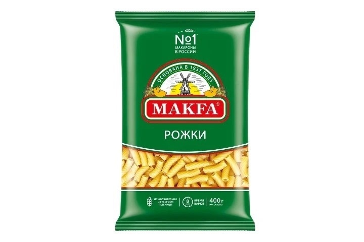 Макароны Рожки Макфа 400 г