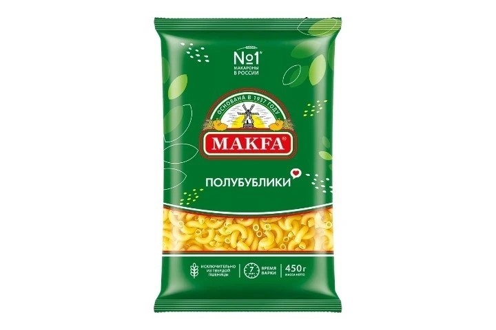 Макароны Полубублики Макфа 450 г