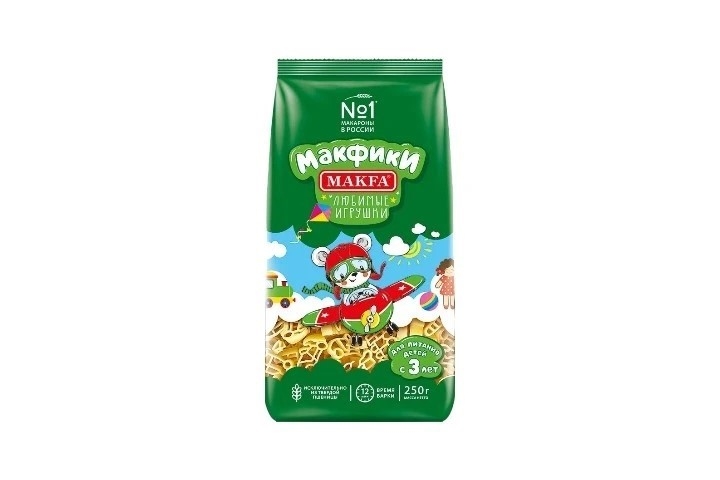 Макароны Любимые игрушки Макфа 250 г