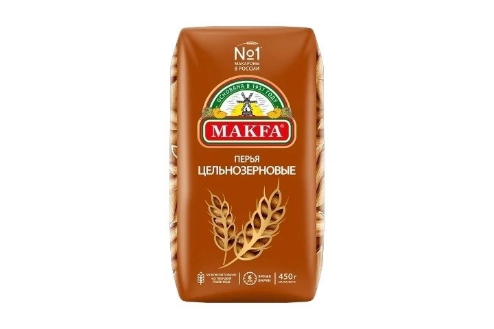 Макароны Цельнозерновые перья Макфа 450 г