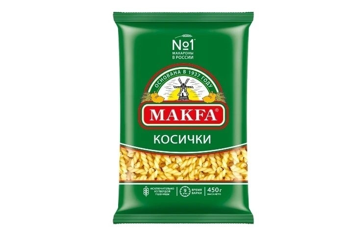 Макароны Косички Макфа 400 гр