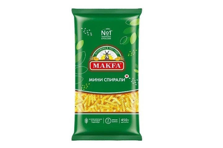 Макароны Мини спирали Макфа 450 г