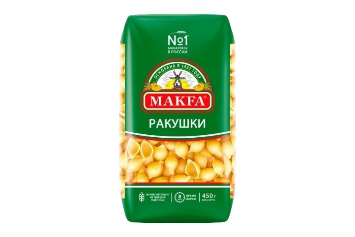 Макароны Ракушки Макфа 400 г