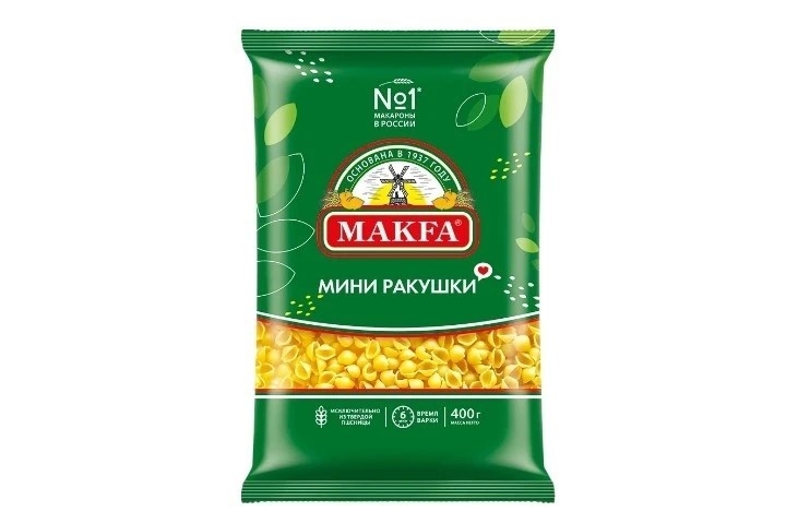 Макароны Мини ракушки Макфа 400 г