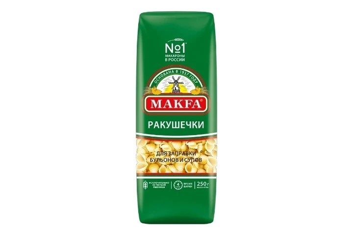Макароны Ракушечки Макфа 250 г