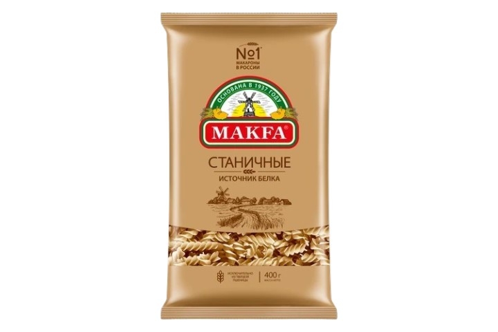 Макароны Спирали Станичные Макфа 2с 400 г