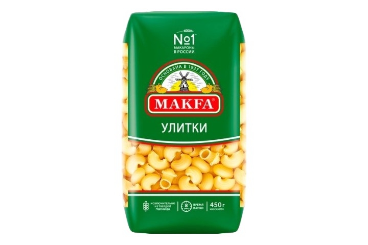 Макароны Улитки Макфа 400 г