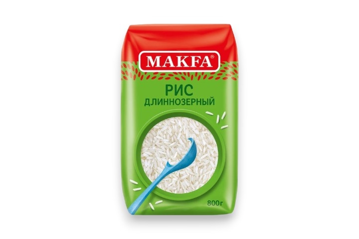 Рис длиннозерный Макфа 800 г