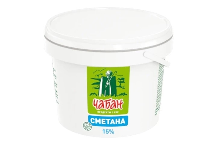 Сметана Чабан 15% 700 гр