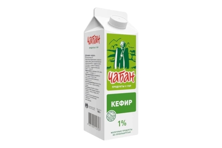 Кефир Чабан 1% п/пак 0,9 л