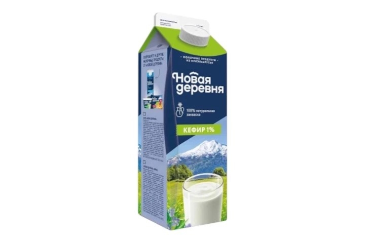 Кефир Новая деревня 1% п/пак 0,9 л