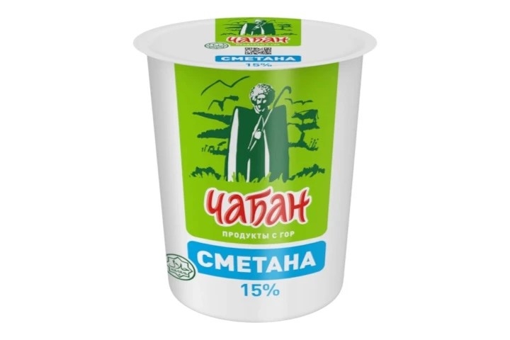 Сметана Чабан 15% 400 гр