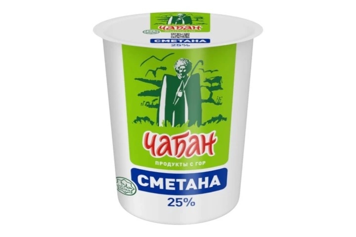 Сметана Чабан 25% 400 гр