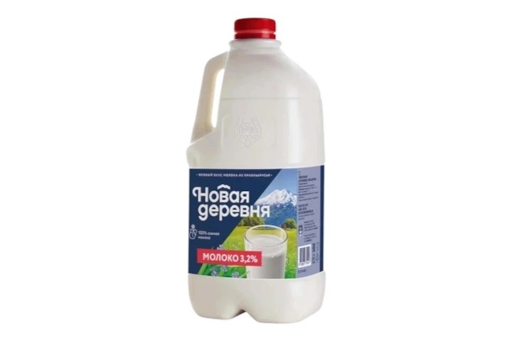 Молоко Новая деревня 3,2% бут 1,9 л