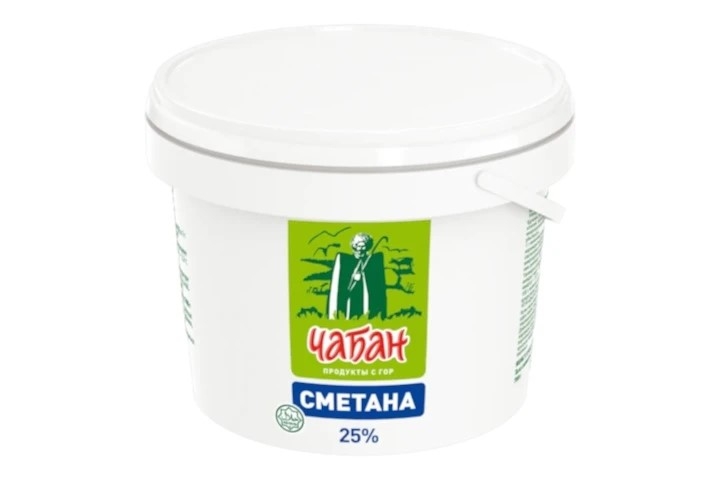 Сметана Чабан 25% 700 гр