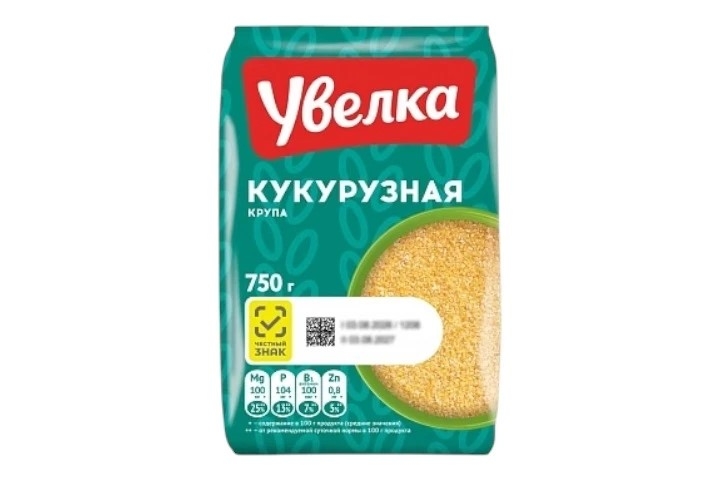 Крупа кукурузная Увелка 750 г