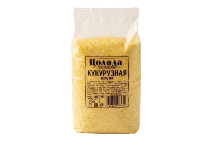 Крупа кукурузная Цолода 1 кг