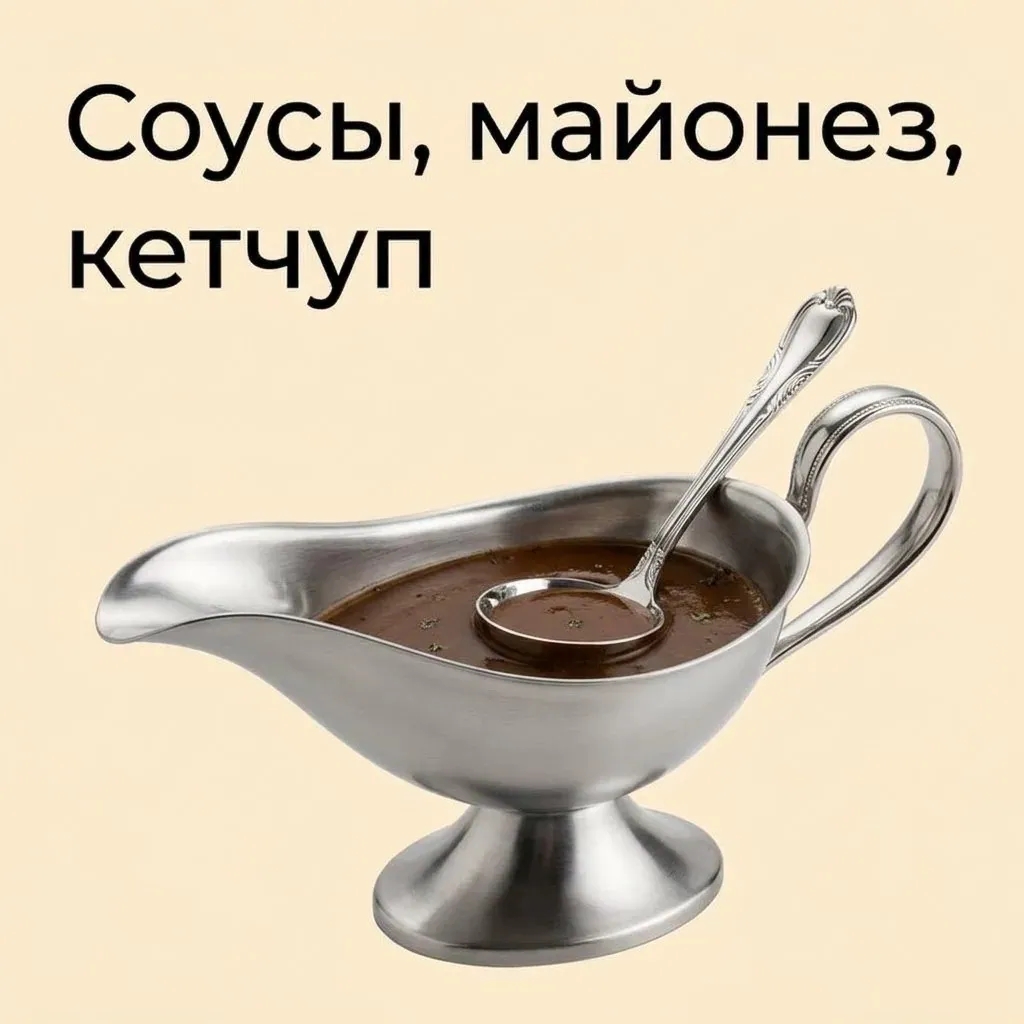 Соусы, майонез, кетчуп